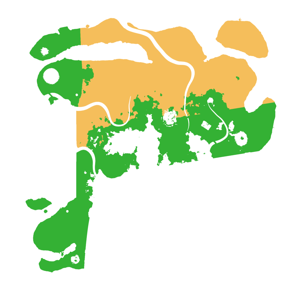 Biome Rust Map: Procedural Map, Size: 3500, Seed: 2084761856