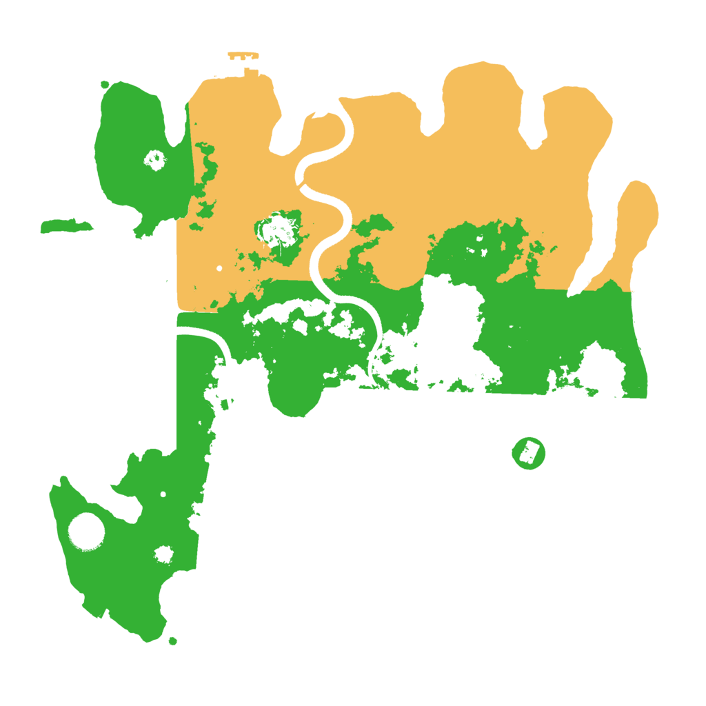 Biome Rust Map: Procedural Map, Size: 3500, Seed: 1814907282