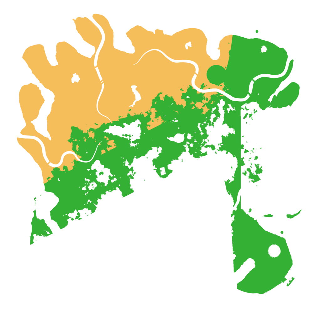 Biome Rust Map: Procedural Map, Size: 4500, Seed: 1988386682