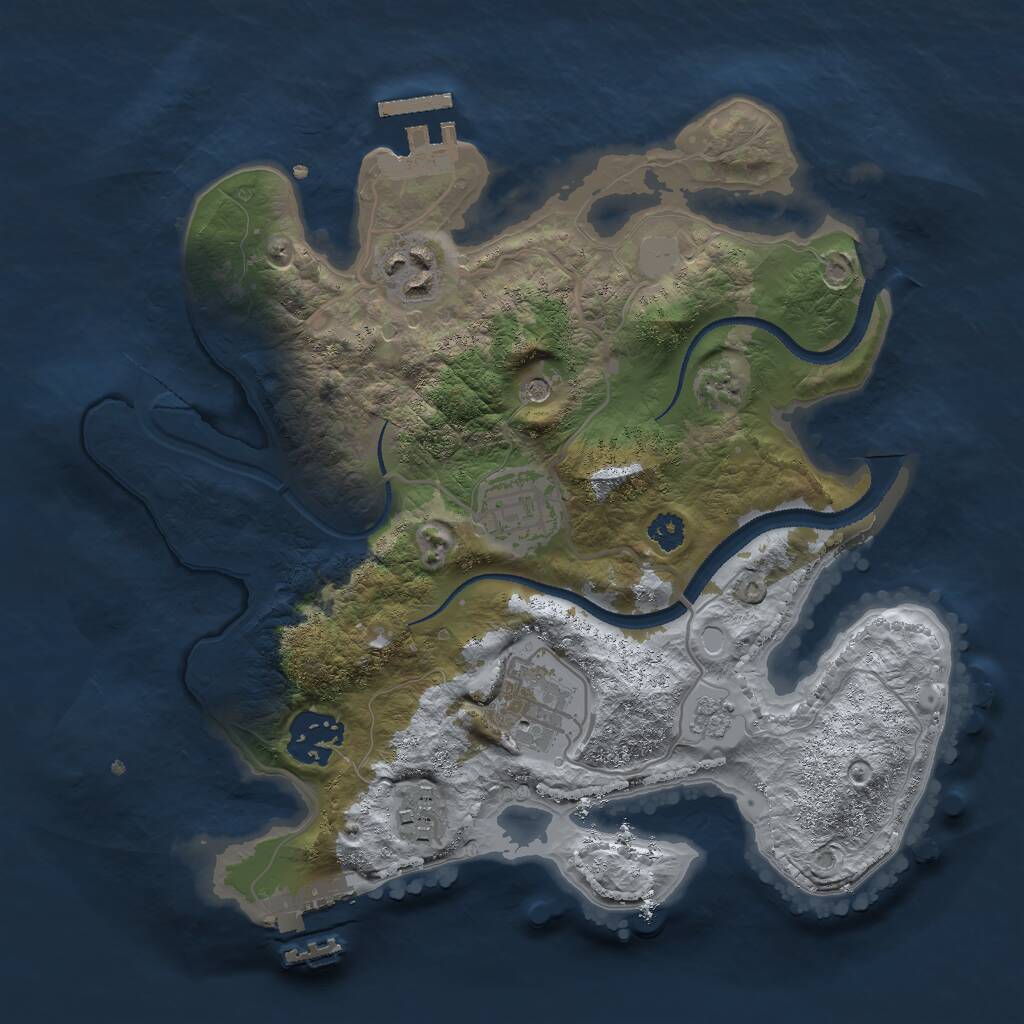 Rust Map: Procedural Map, Size: 2800, Seed: 898989, 10 Monuments
