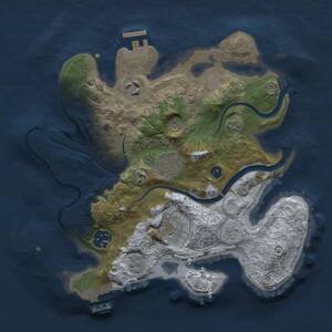 Thumbnail Rust Map: Procedural Map, Size: 2800, Seed: 898989, 10 Monuments