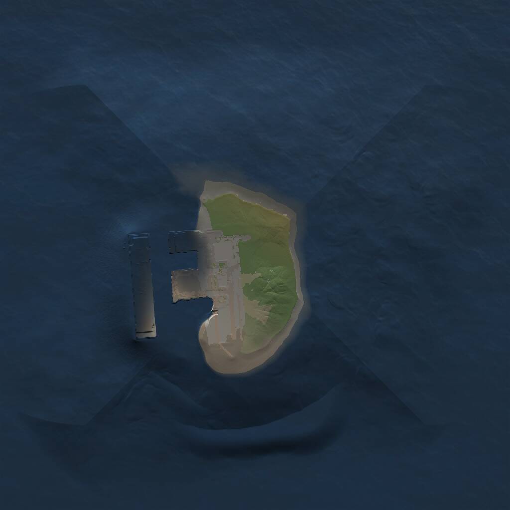 Rust Map: Procedural Map, Size: 1000, Seed: 18377, 2 Monuments