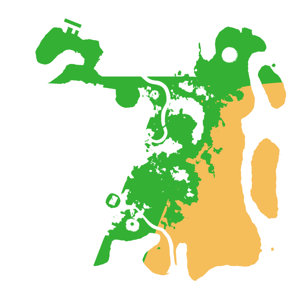 Biome Rust Map: Procedural Map, Size: 3500, Seed: 197356882