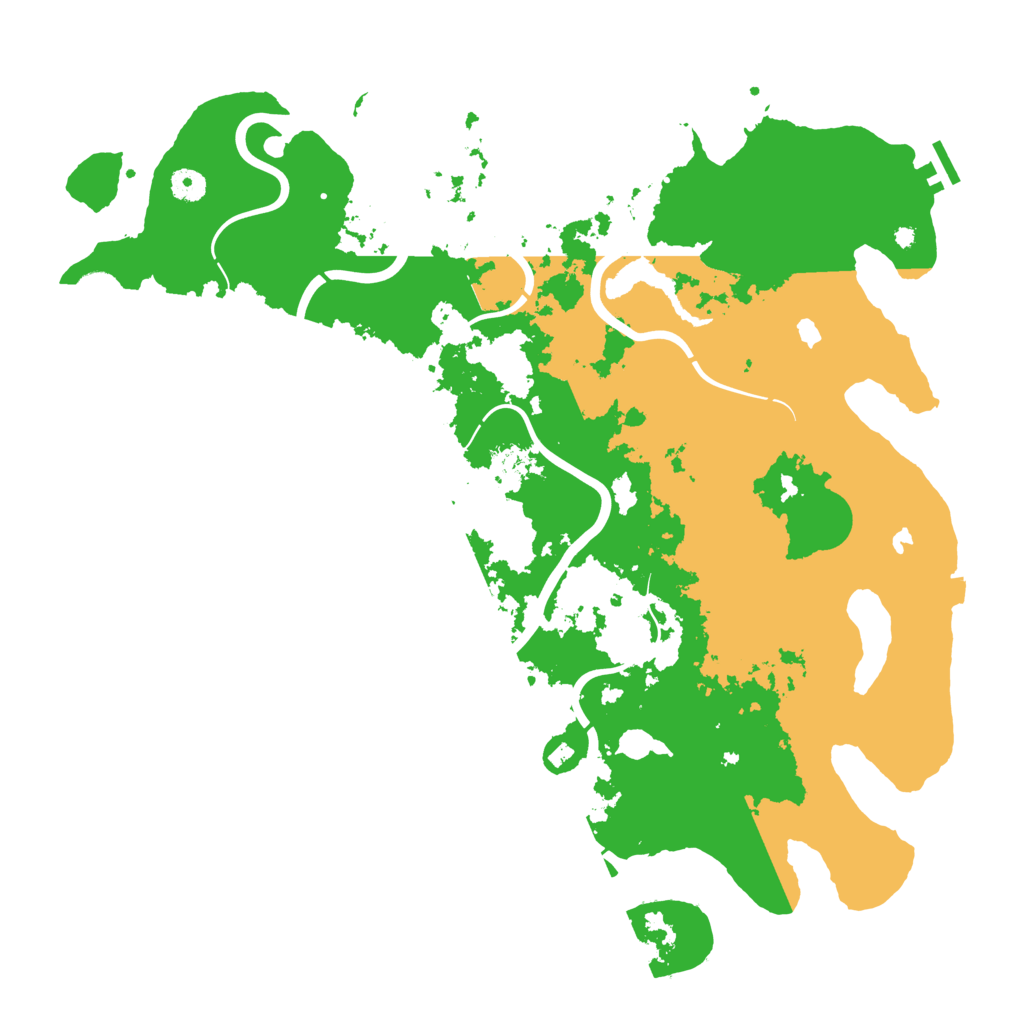 Biome Rust Map: Procedural Map, Size: 4500, Seed: 1063928116