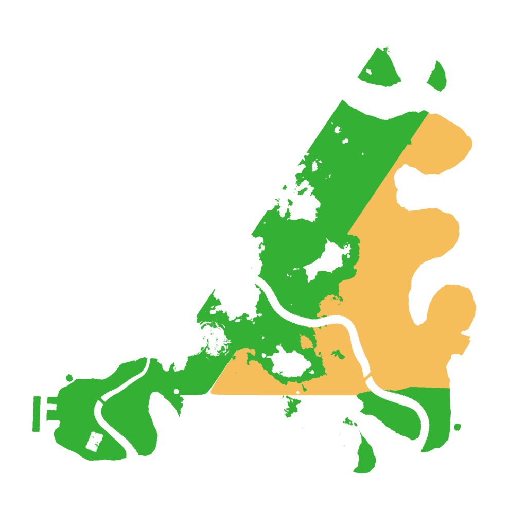 Biome Rust Map: Procedural Map, Size: 3000, Seed: 79450929