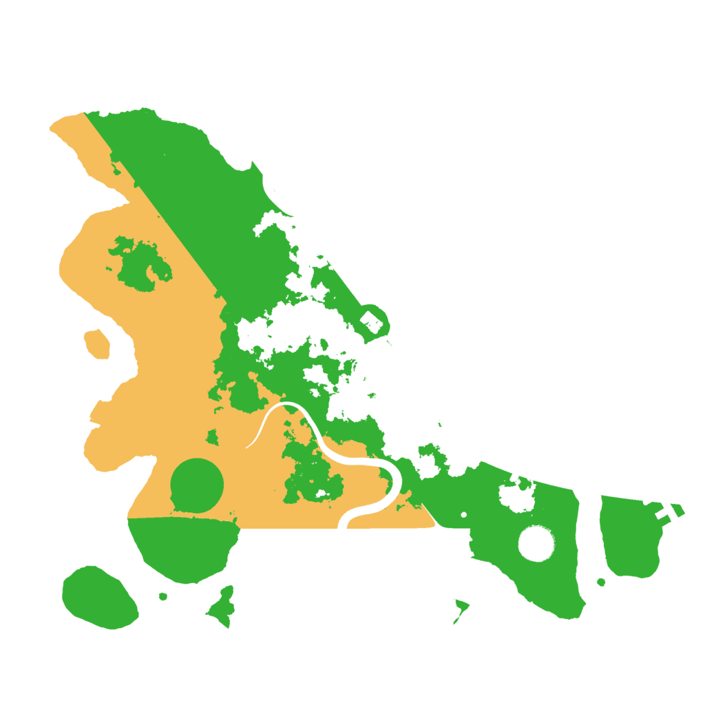 Biome Rust Map: Procedural Map, Size: 3500, Seed: 526244460