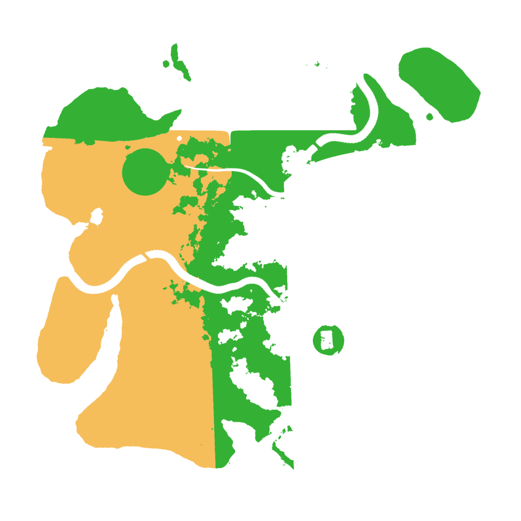 Biome Rust Map: Procedural Map, Size: 3000, Seed: 19172