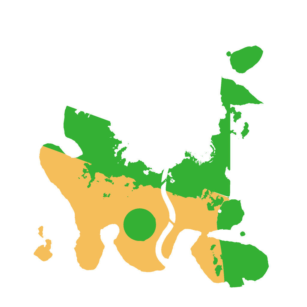 Biome Rust Map: Procedural Map, Size: 2500, Seed: 634135286