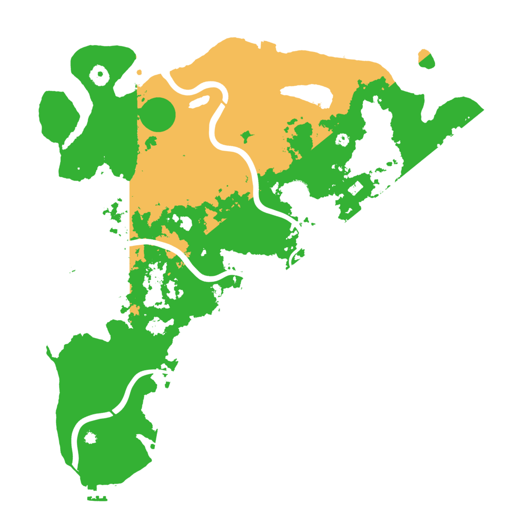 Biome Rust Map: Procedural Map, Size: 3950, Seed: 1820