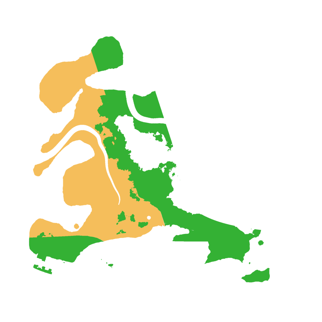 Biome Rust Map: Procedural Map, Size: 2500, Seed: 1250781732