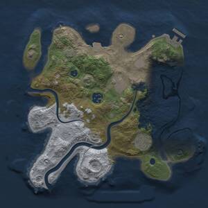 Thumbnail Rust Map: Procedural Map, Size: 2900, Seed: 112233, 9 Monuments