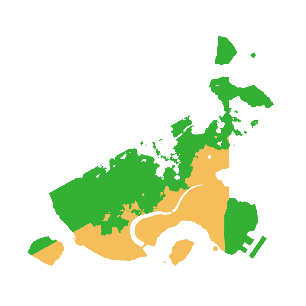 Biome Rust Map: Procedural Map, Size: 2500, Seed: 763620802