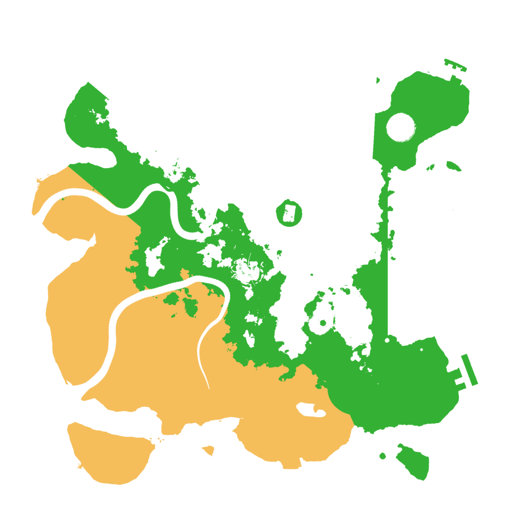 Biome Rust Map: Procedural Map, Size: 3250, Seed: 27224264