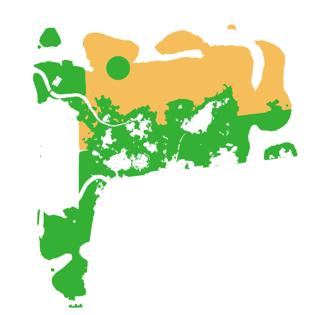 Biome Rust Map: Procedural Map, Size: 3500, Seed: 2134353892