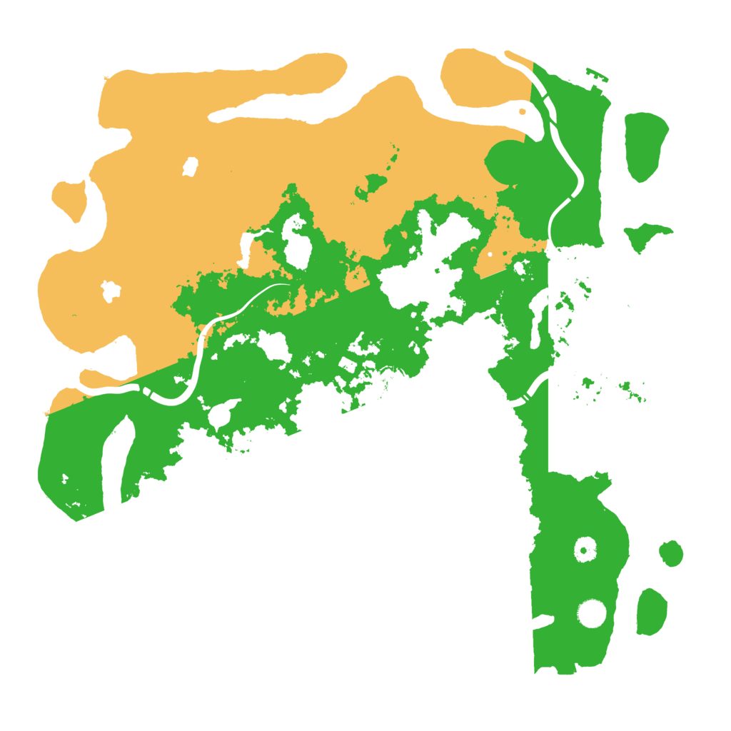 Biome Rust Map: Procedural Map, Size: 4500, Seed: 542754070