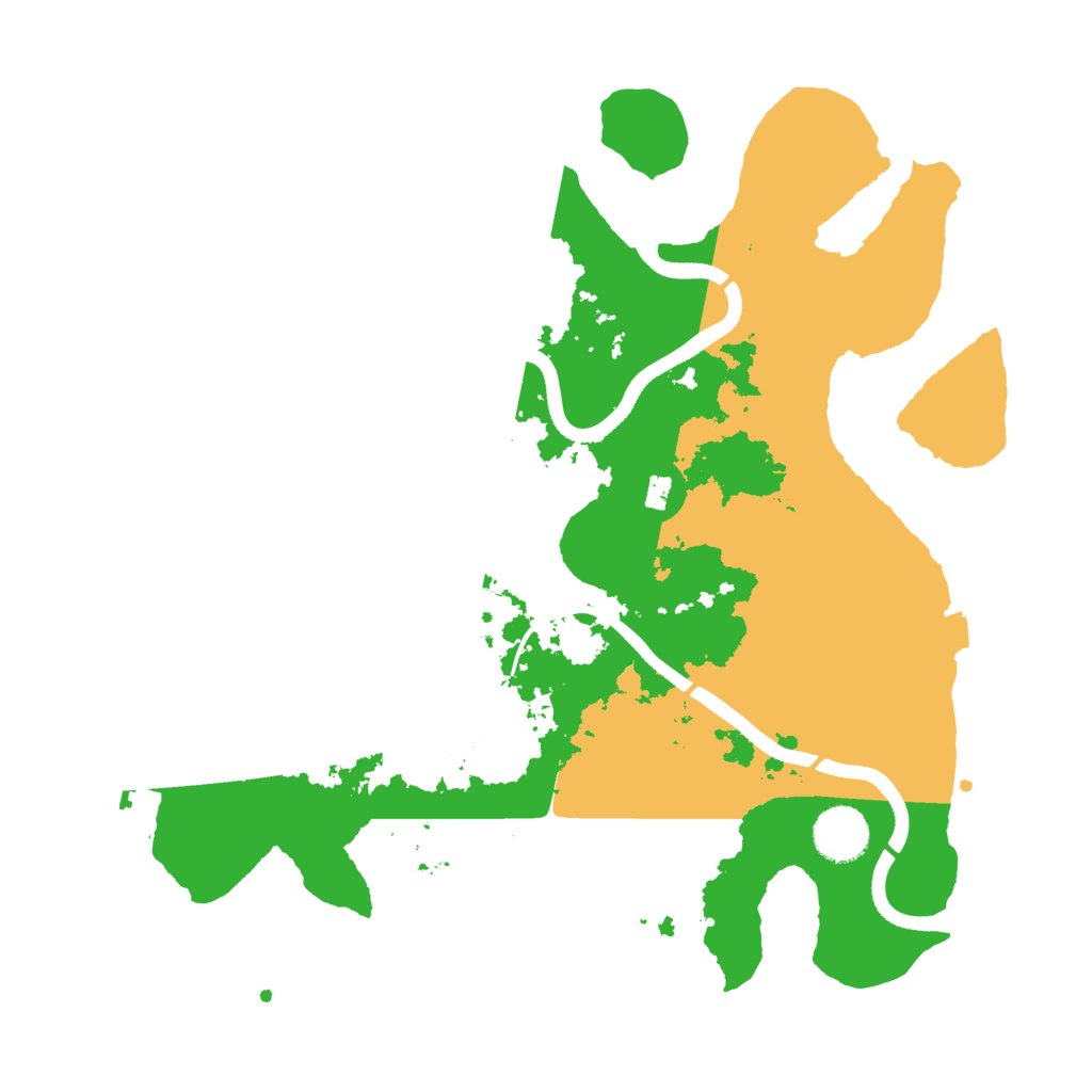 Biome Rust Map: Procedural Map, Size: 3500, Seed: 1857496387