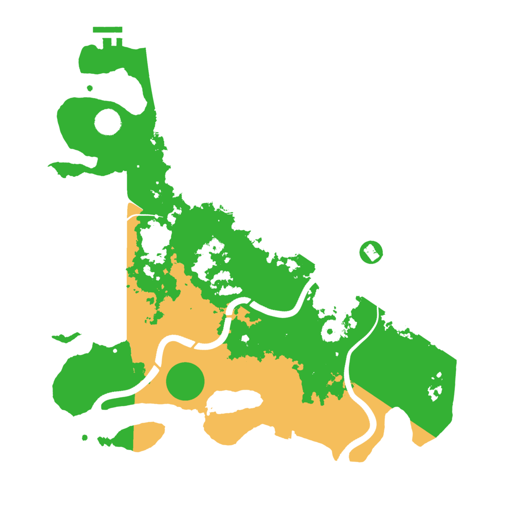Biome Rust Map: Procedural Map, Size: 3500, Seed: 1636233