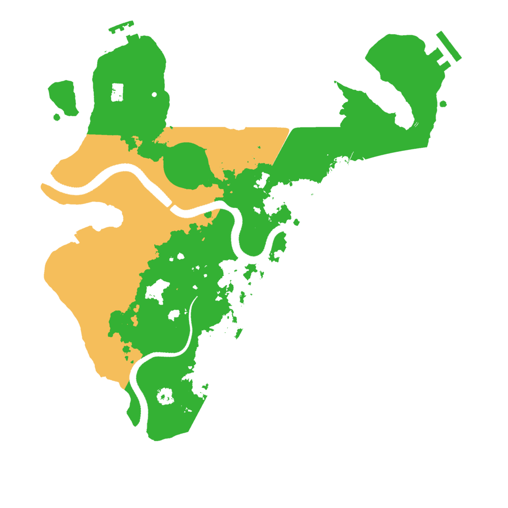 Biome Rust Map: Procedural Map, Size: 3000, Seed: 1133595914