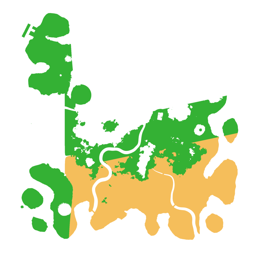 Biome Rust Map: Procedural Map, Size: 3600, Seed: 407005149