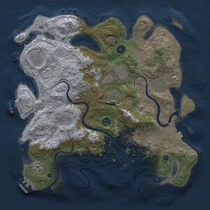 Thumbnail Rust Map: Procedural Map, Size: 3750, Seed: 948724, 16 Monuments