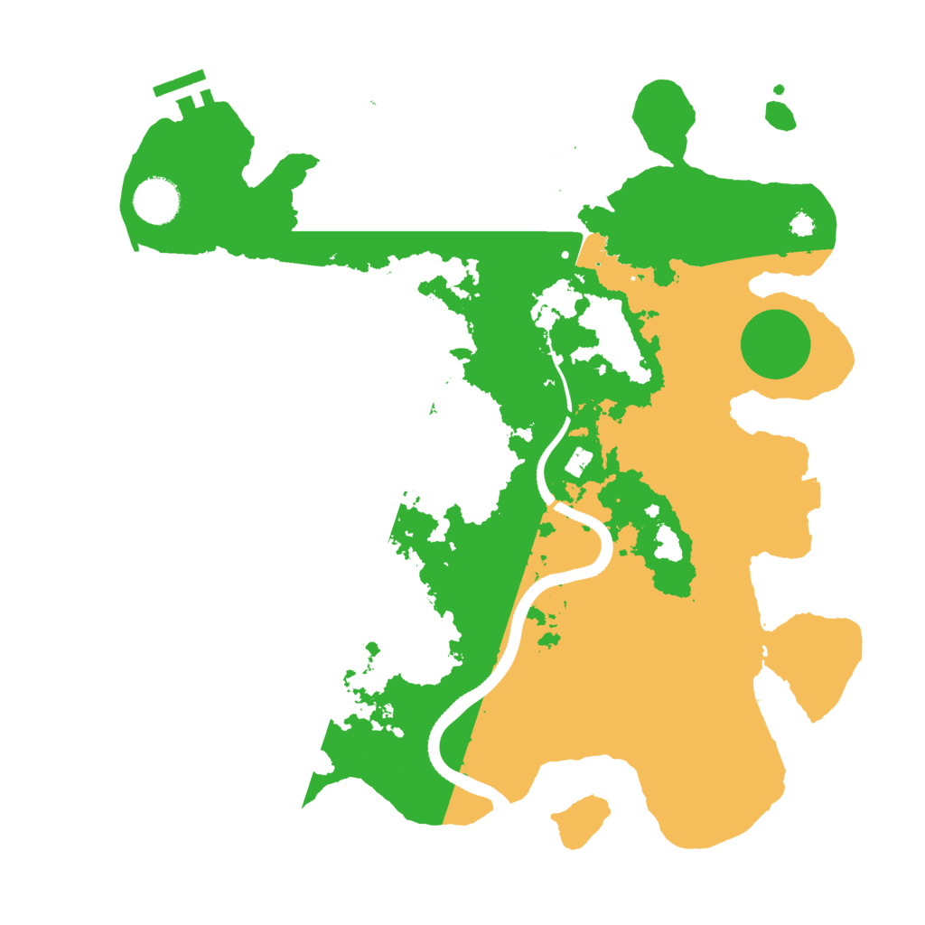 Biome Rust Map: Procedural Map, Size: 3500, Seed: 48022126