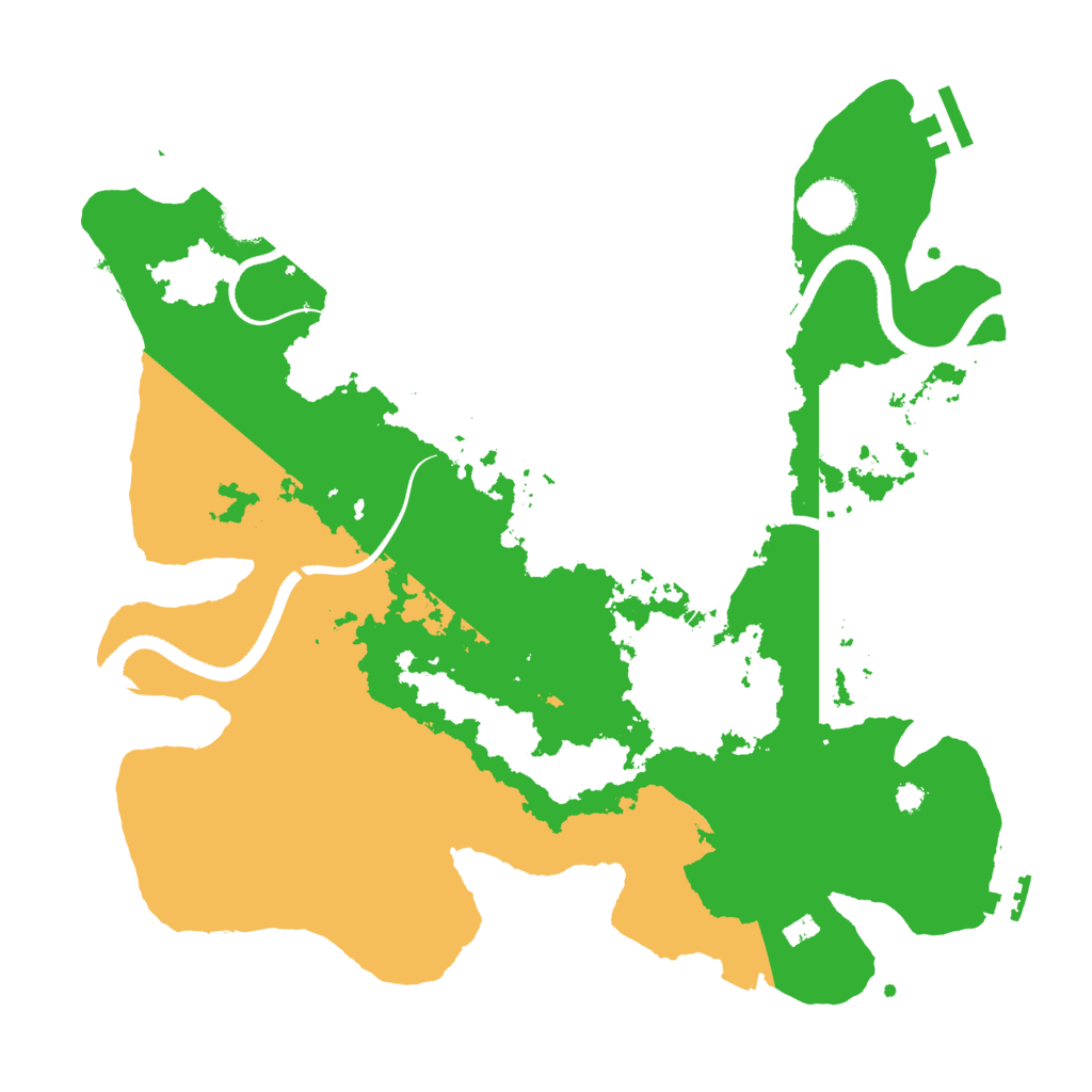 Biome Rust Map: Procedural Map, Size: 3500, Seed: 867032747