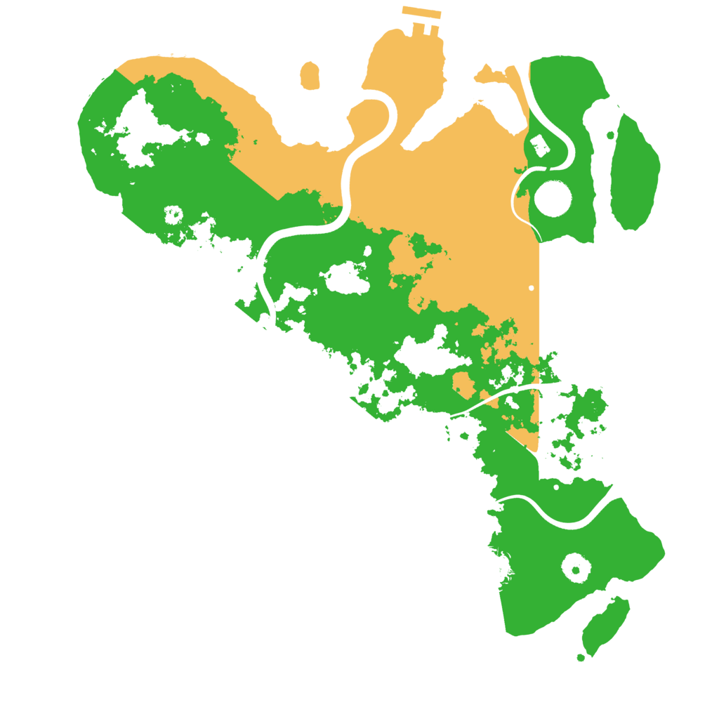 Biome Rust Map: Procedural Map, Size: 3750, Seed: 202152