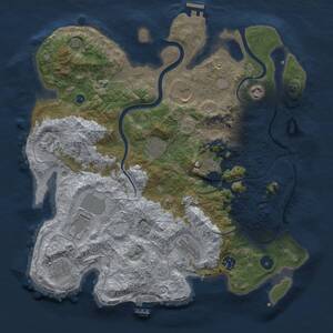 Thumbnail Rust Map: Procedural Map, Size: 3750, Seed: 202152, 16 Monuments