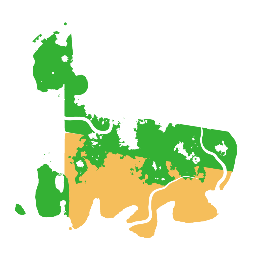 Biome Rust Map: Procedural Map, Size: 3500, Seed: 1765897711
