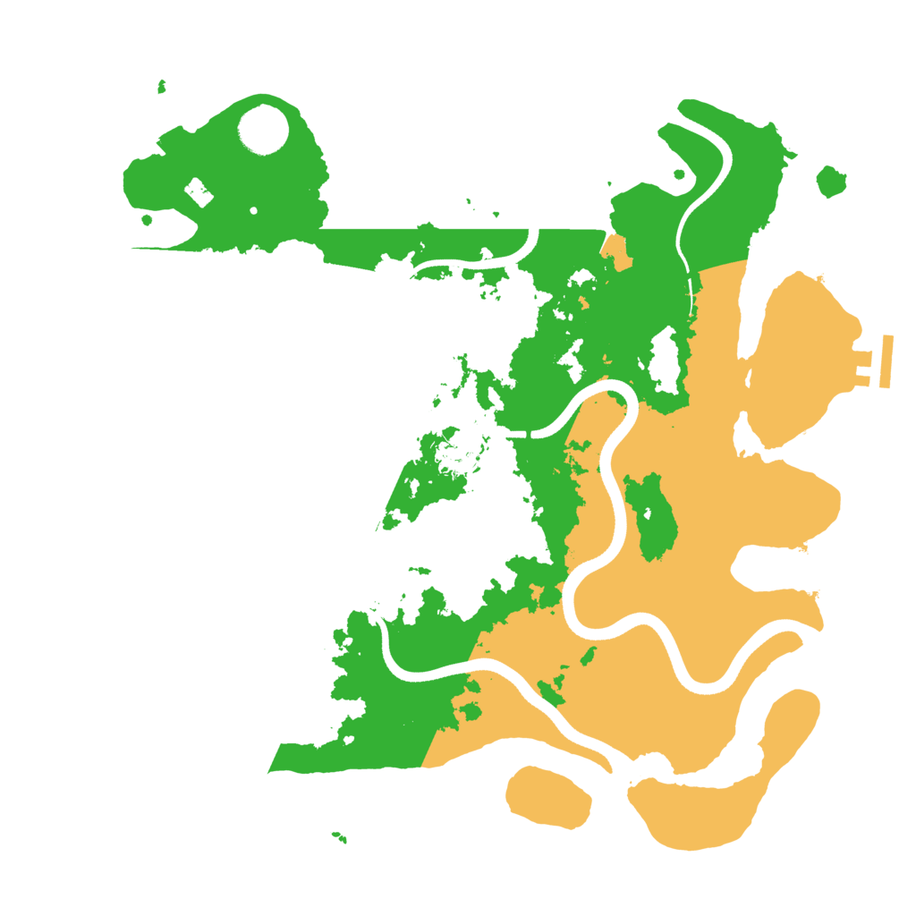 Biome Rust Map: Procedural Map, Size: 3500, Seed: 40330