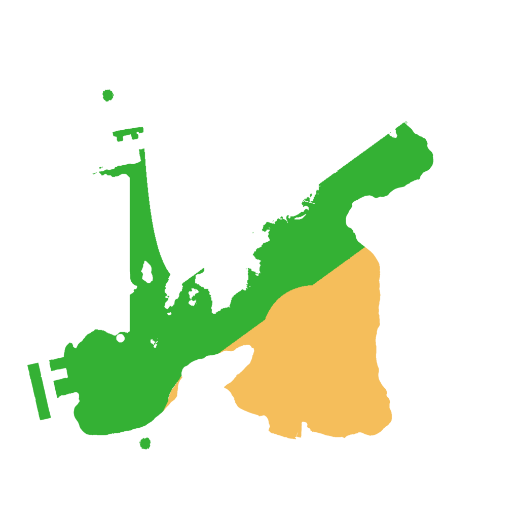 Biome Rust Map: Procedural Map, Size: 1850, Seed: 1106406805