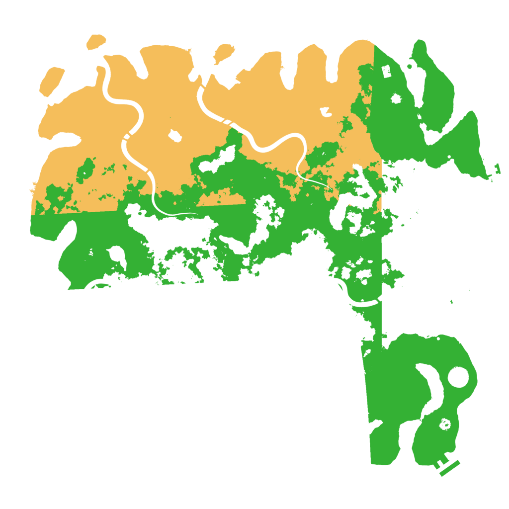 Biome Rust Map: Procedural Map, Size: 4500, Seed: 199921606