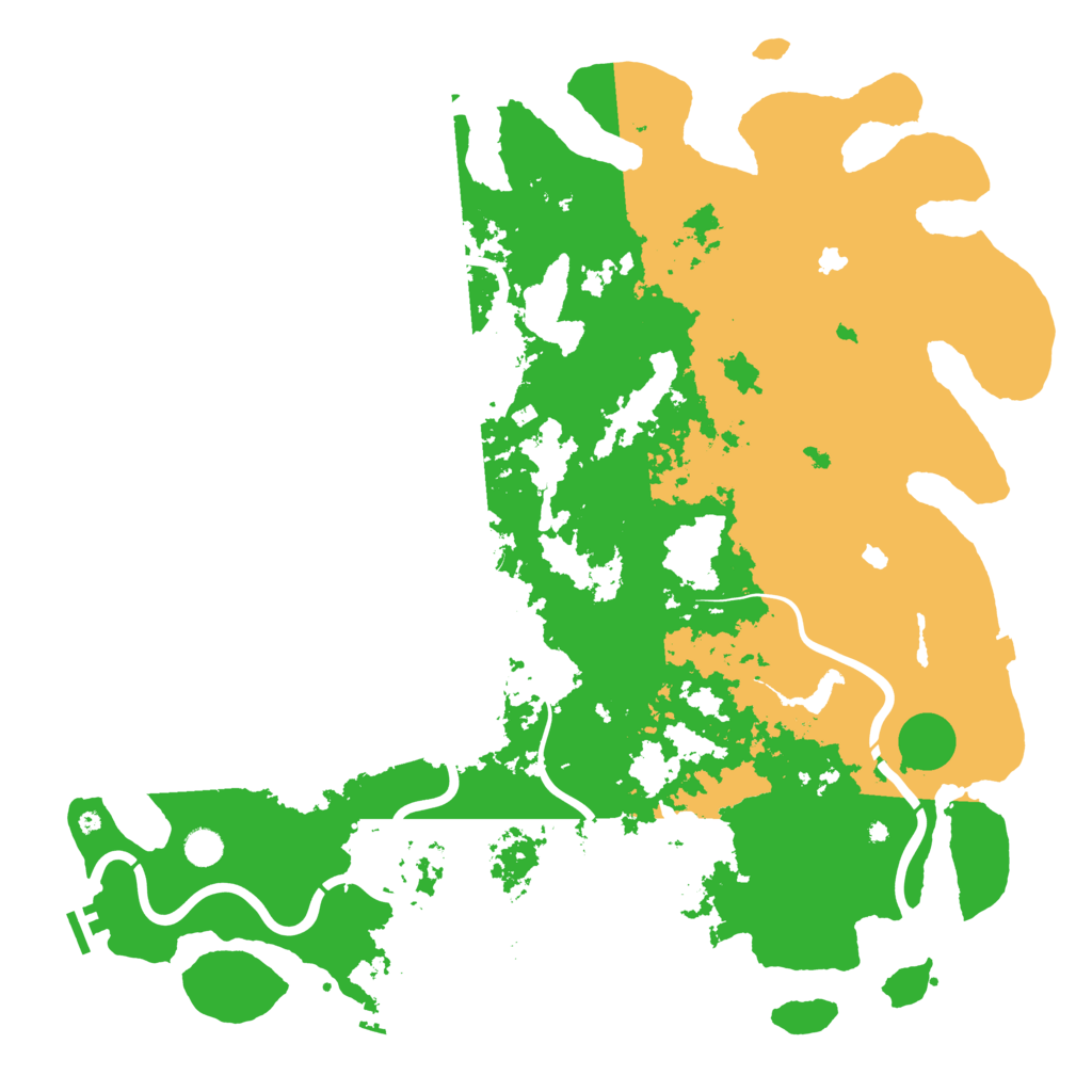 Biome Rust Map: Procedural Map, Size: 5000, Seed: 1605290778