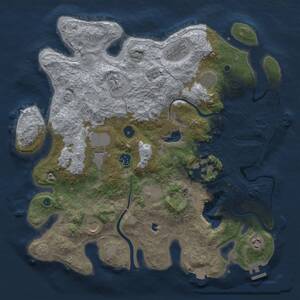 Thumbnail Rust Map: Procedural Map, Size: 4000, Seed: 2469923, 16 Monuments