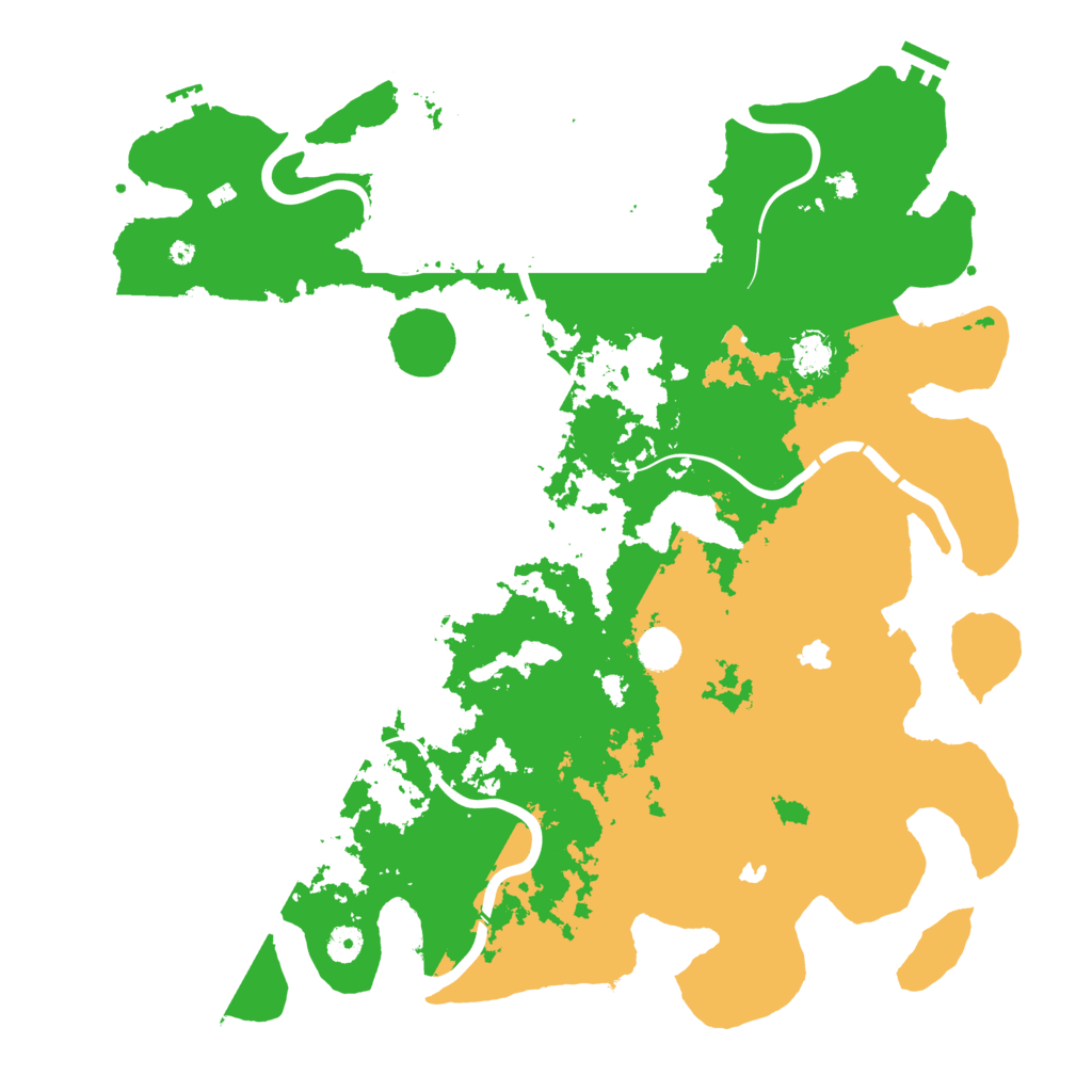 Biome Rust Map: Procedural Map, Size: 4500, Seed: 724796792