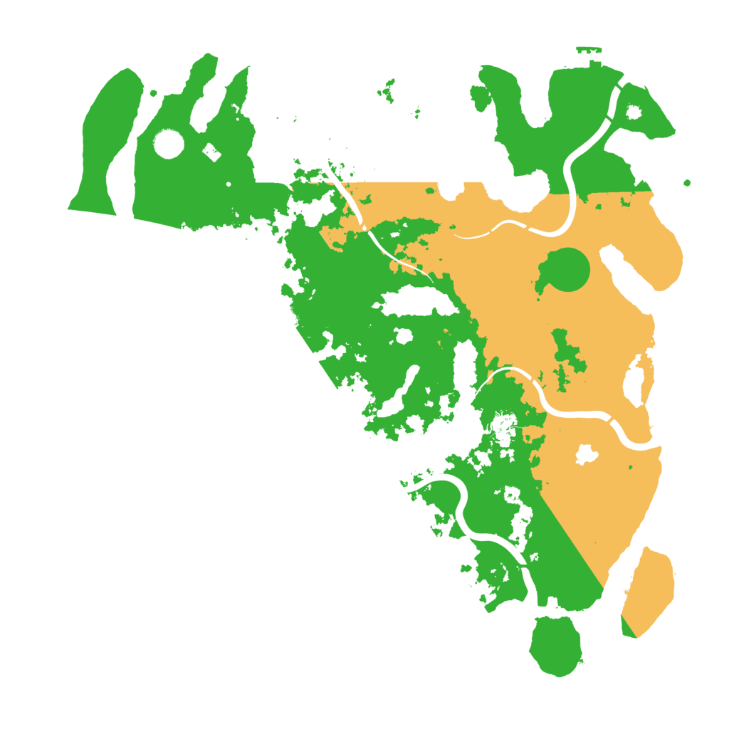 Biome Rust Map: Procedural Map, Size: 4350, Seed: 772070178
