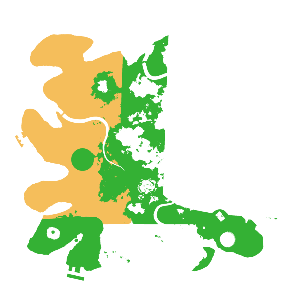 Biome Rust Map: Procedural Map, Size: 3500, Seed: 555858585