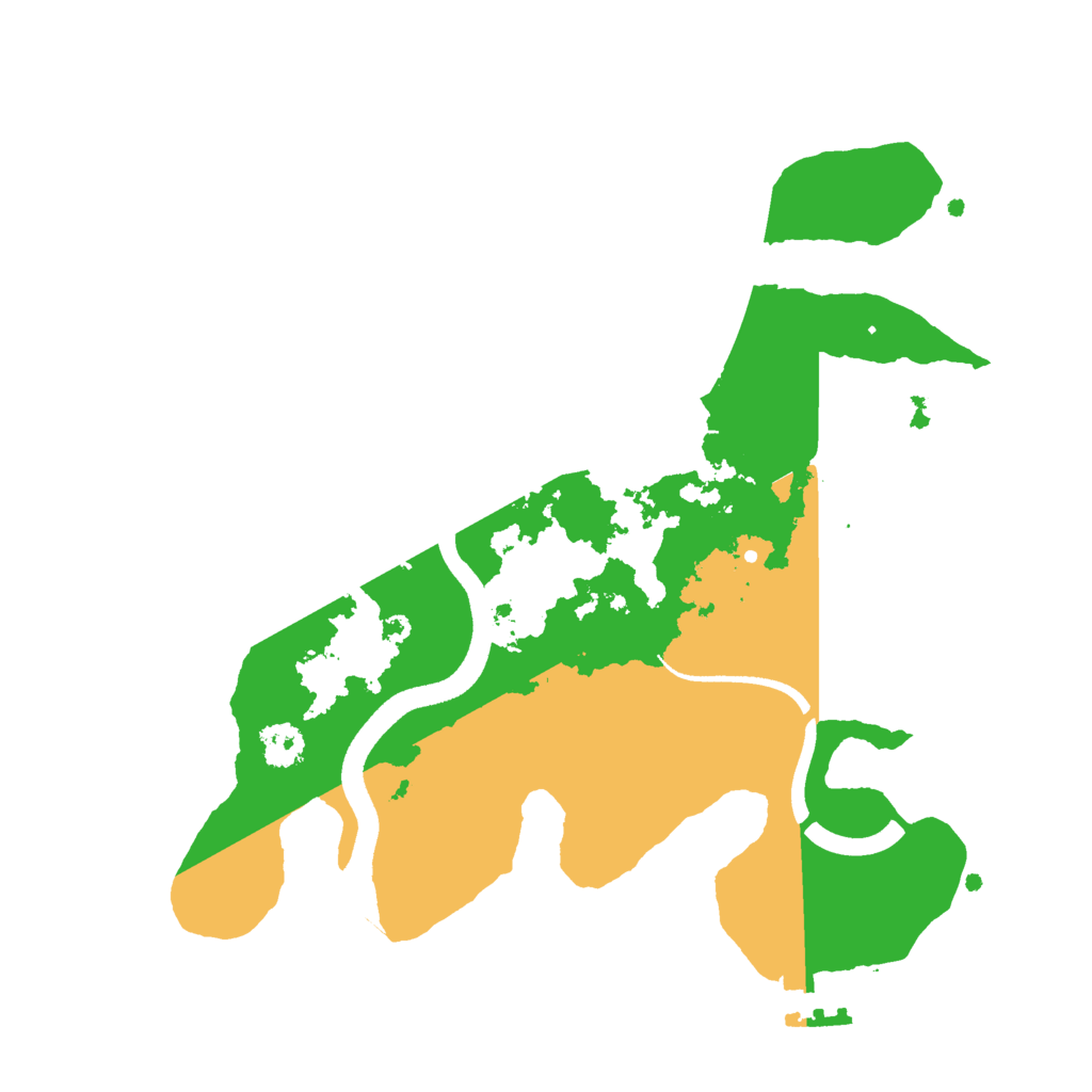 Biome Rust Map: Procedural Map, Size: 2500, Seed: 1826158098
