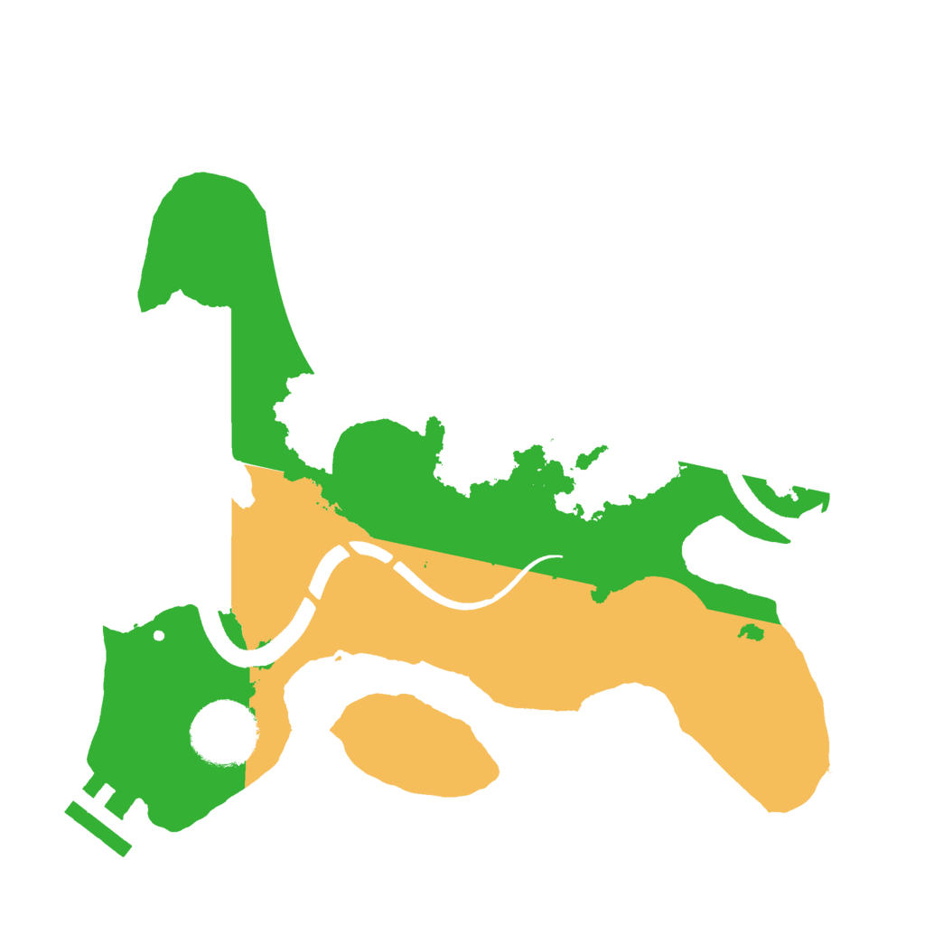 Biome Rust Map: Procedural Map, Size: 2500, Seed: 6767