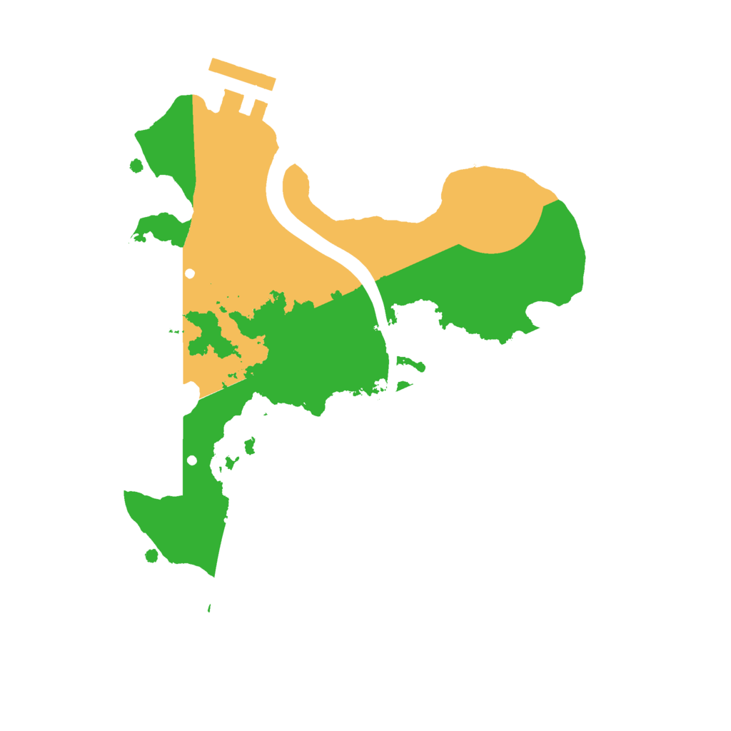 Biome Rust Map: Procedural Map, Size: 2200, Seed: 1002471794