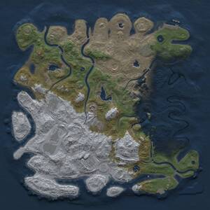 Thumbnail Rust Map: Procedural Map, Size: 4500, Seed: 1242, 15 Monuments