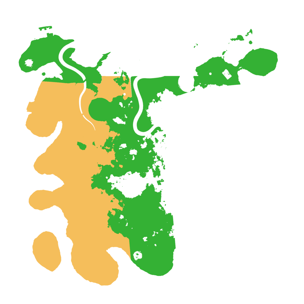 Biome Rust Map: Procedural Map, Size: 3500, Seed: 867773681