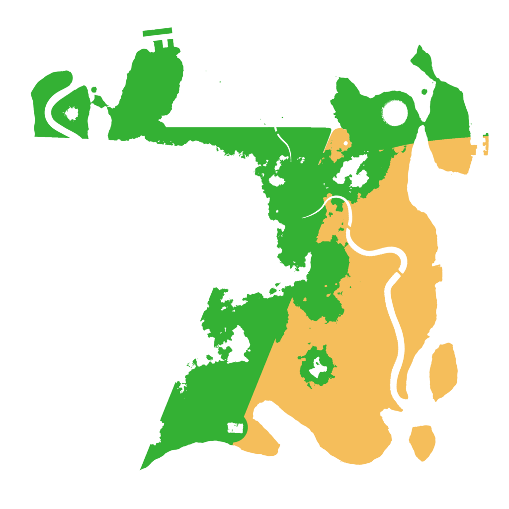 Biome Rust Map: Procedural Map, Size: 3500, Seed: 363246898