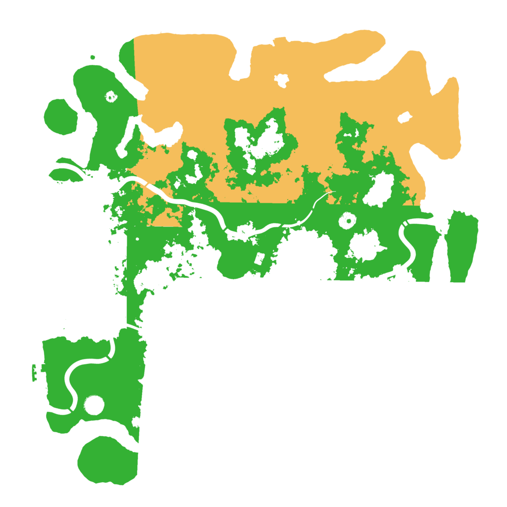 Biome Rust Map: Procedural Map, Size: 4500, Seed: 970941578