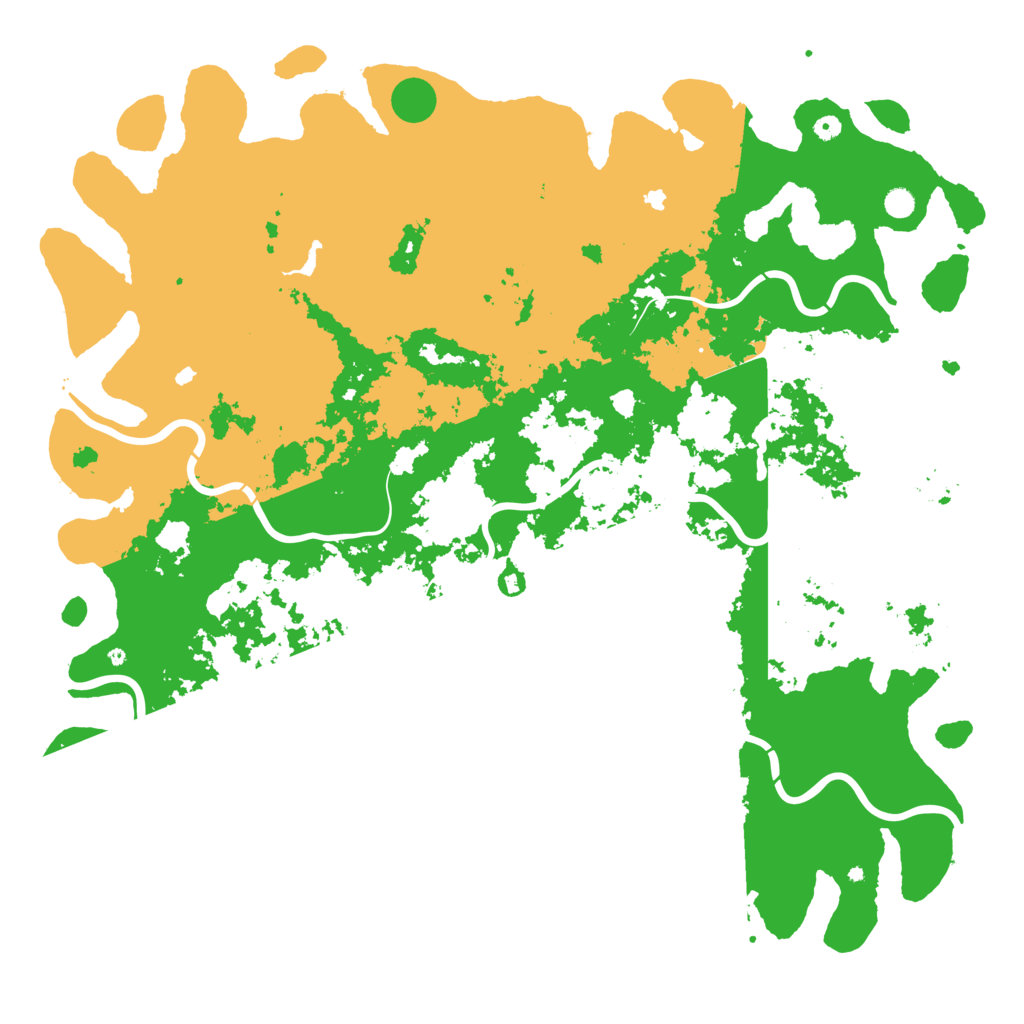 Biome Rust Map: Procedural Map, Size: 6000, Seed: 15703206