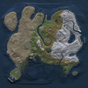 Thumbnail Rust Map: Procedural Map, Size: 3000, Seed: 1472206527, 11 Monuments