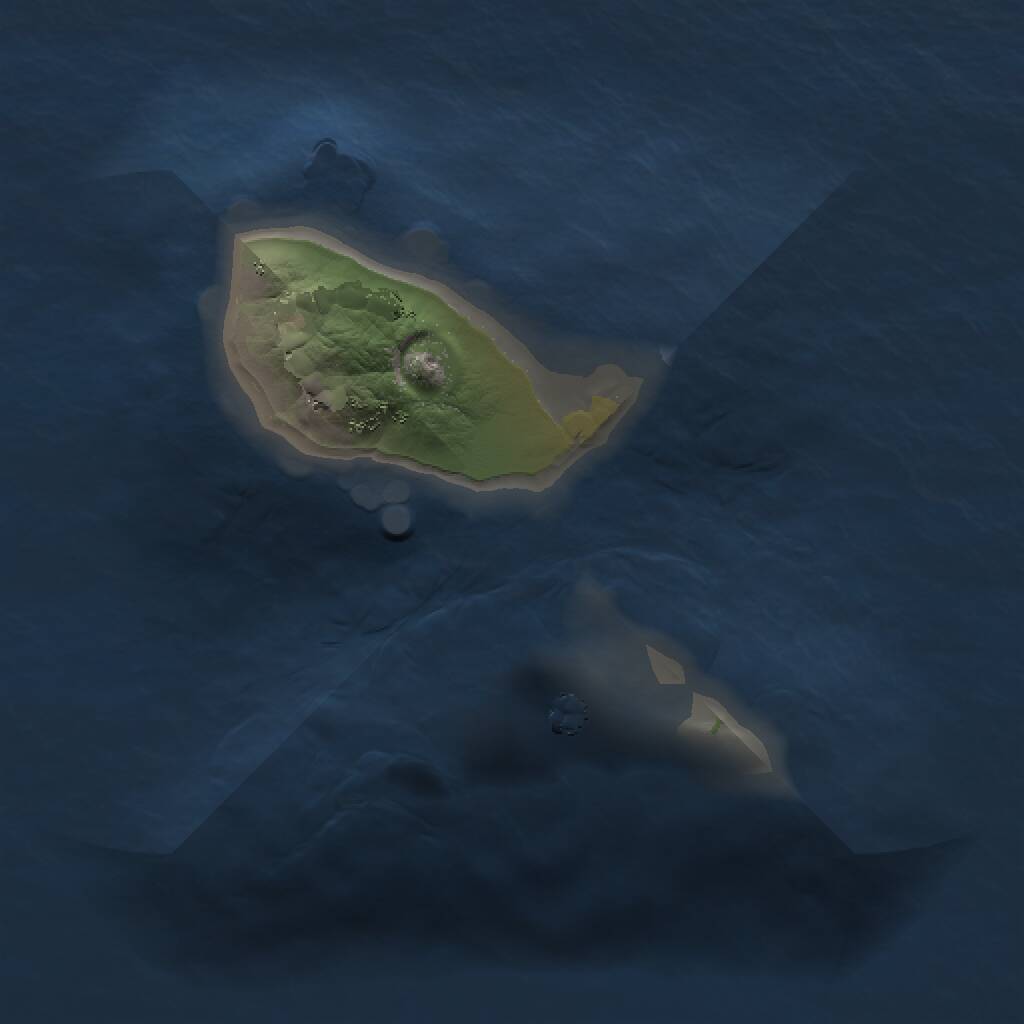 Rust Map: Procedural Map, Size: 1000, Seed: 1192060413, 1 Monuments