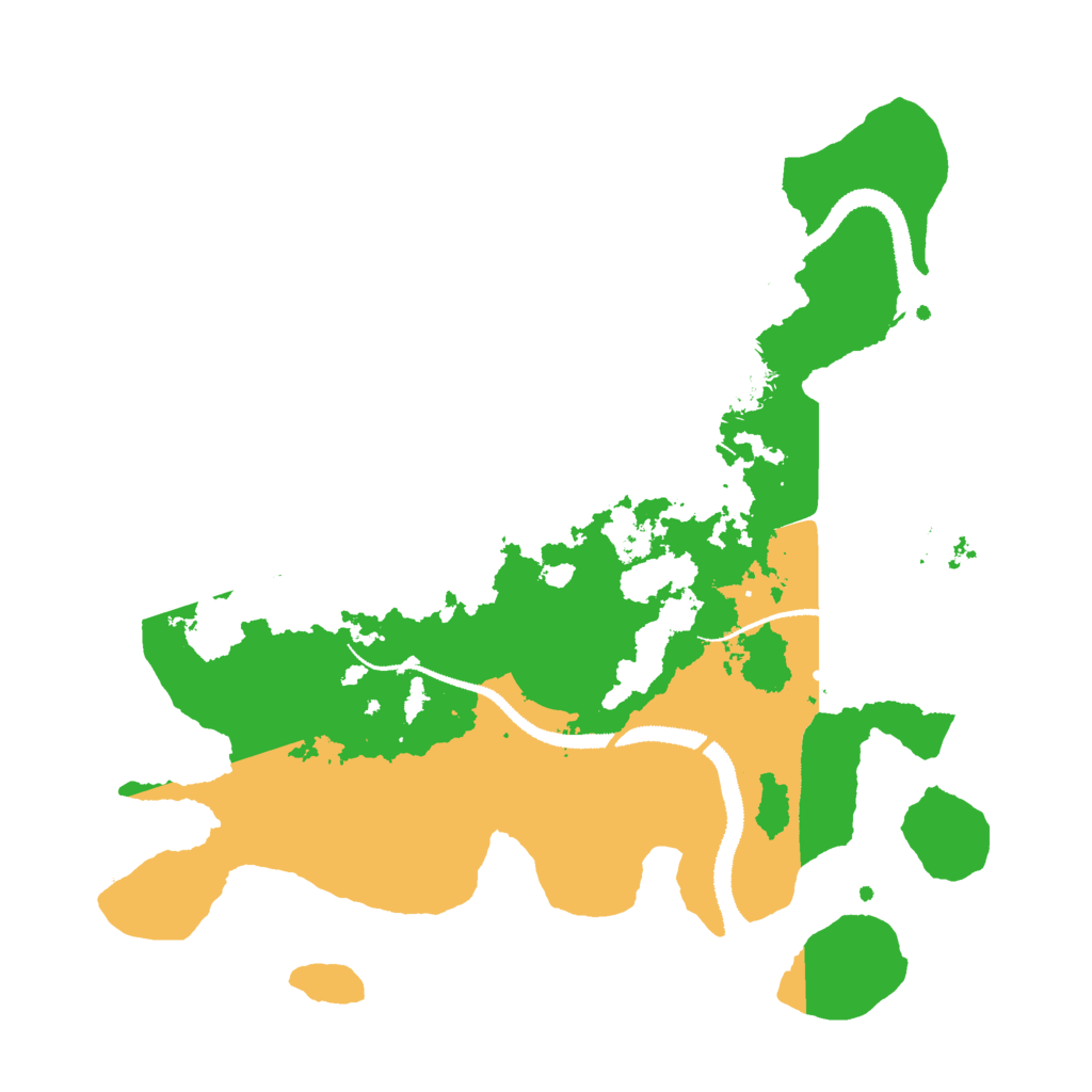 Biome Rust Map: Procedural Map, Size: 3000, Seed: 66496230