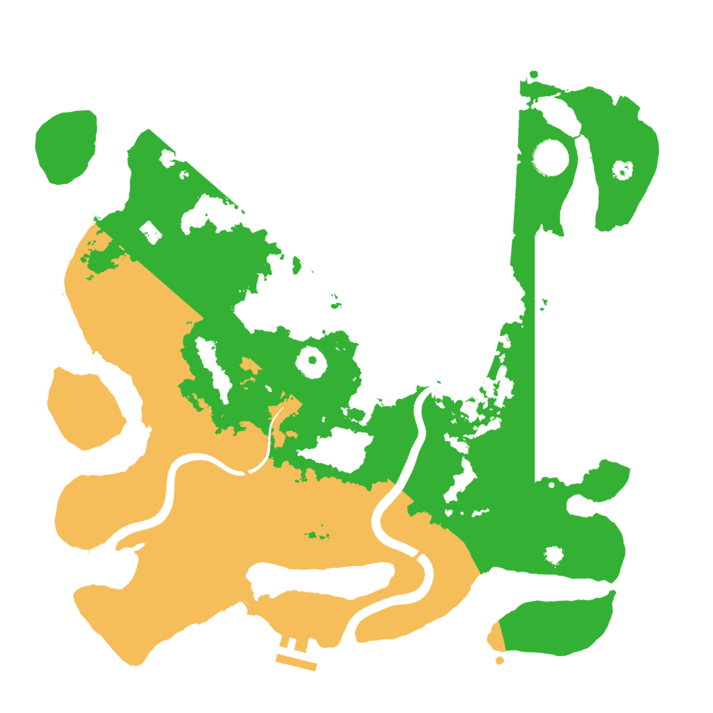 Biome Rust Map: Procedural Map, Size: 3500, Seed: 327706439