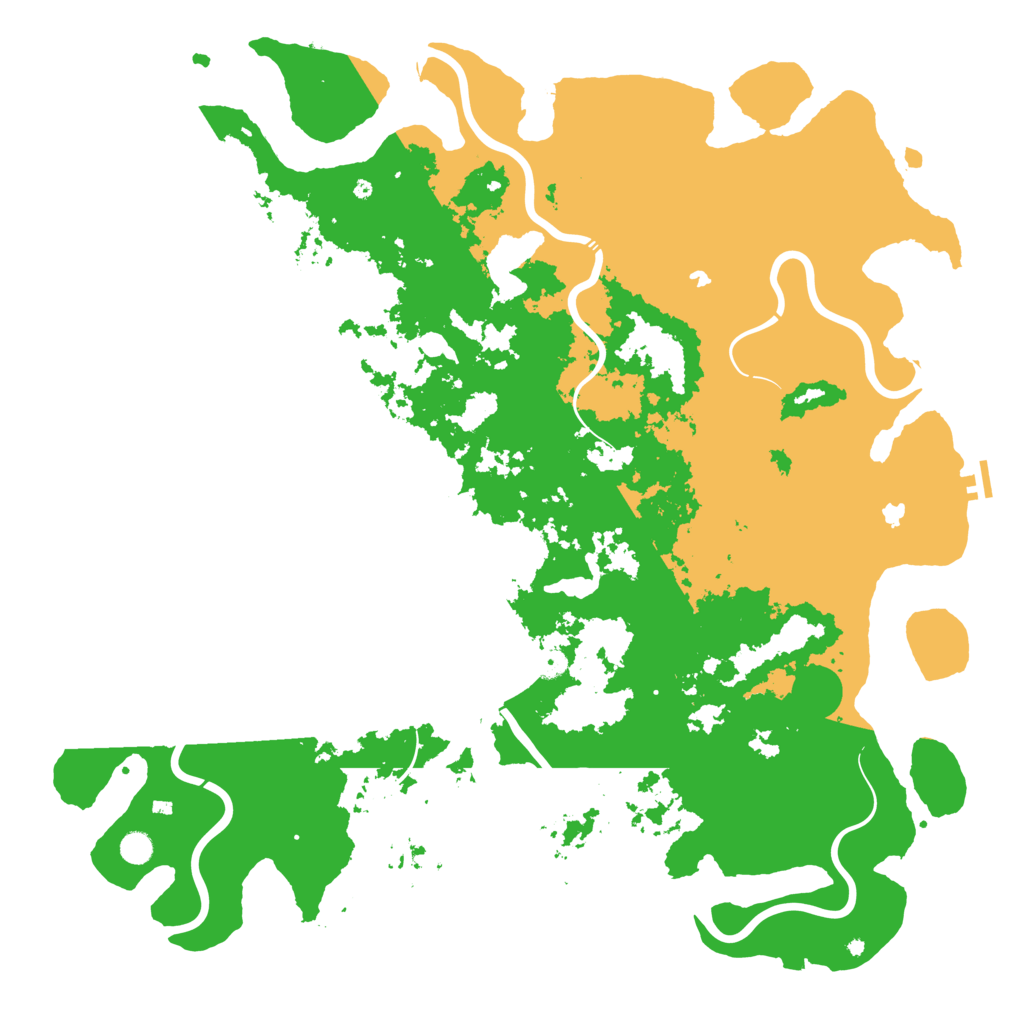 Biome Rust Map: Procedural Map, Size: 5500, Seed: 899895486
